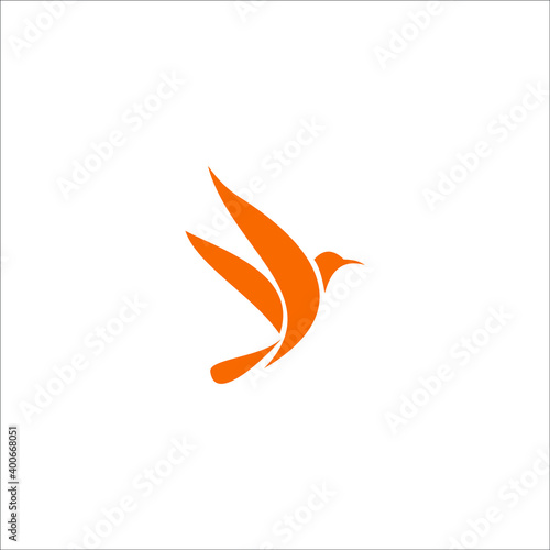 logo wing bird bisinees templet vector
