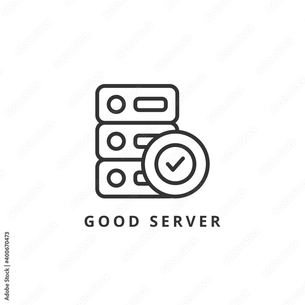 good server icon vector illustration. good server icon outline design. good server icon vector illustration. good server icon outline design.