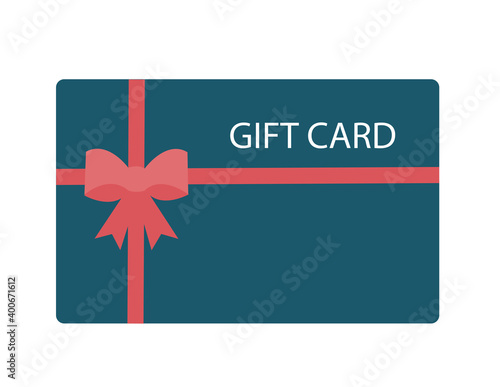 shopping gift card vector illustration