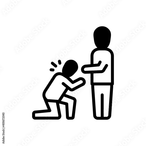 Black solid icon for slave
