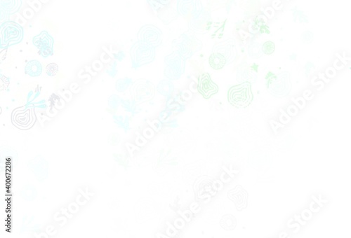 Light Blue, Yellow vector texture with abstract forms.