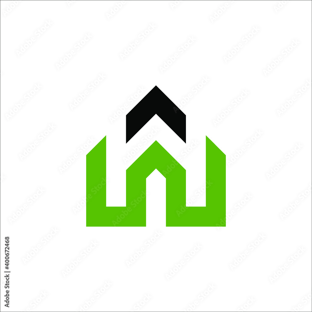 Fototapeta premium letter W logo