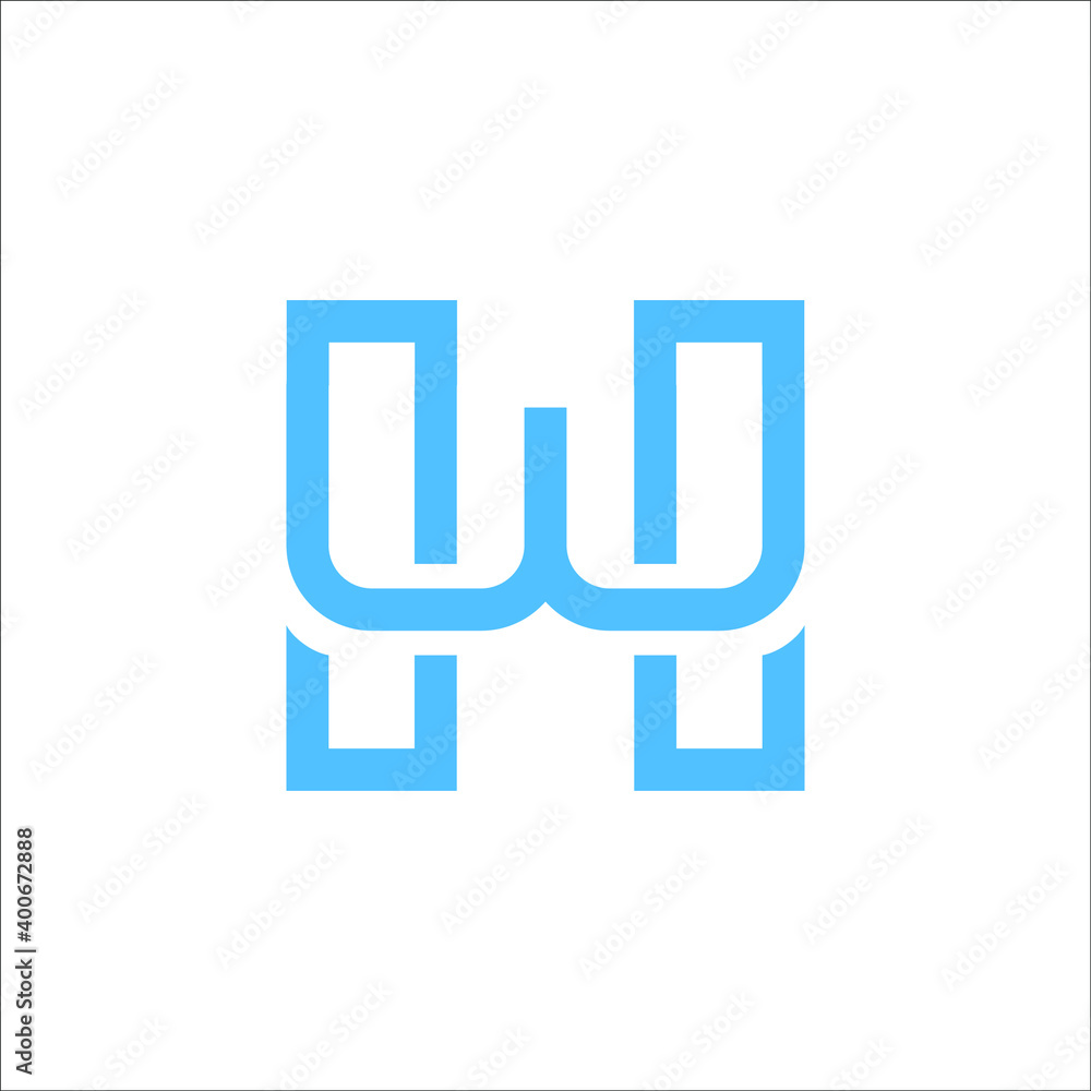 letter HW logo letter HW logo