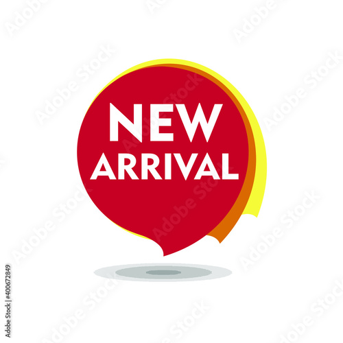 NEW ARRIVAL WIDE POSTER, circle new arrival banner