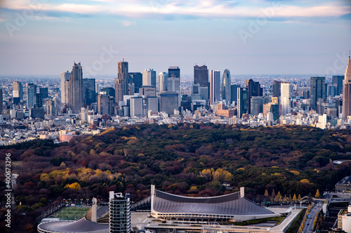 都市風景　：　東京　　新宿方面