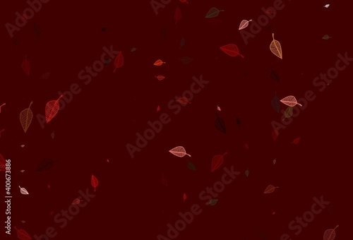 Light Red, Yellow vector doodle template.