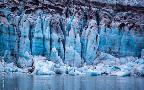 Glacier in Glacier Bay National Park, Alaska 