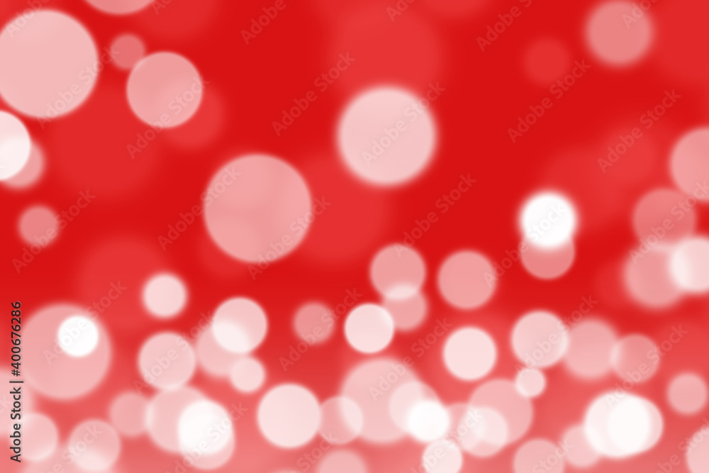 Christmas red abstract background. Beautiful white snow. bokeh light texture. pattern glitter glow circles. Christmas red abstract background. Beautiful white snow. bokeh light texture. pattern glitter glow circles.