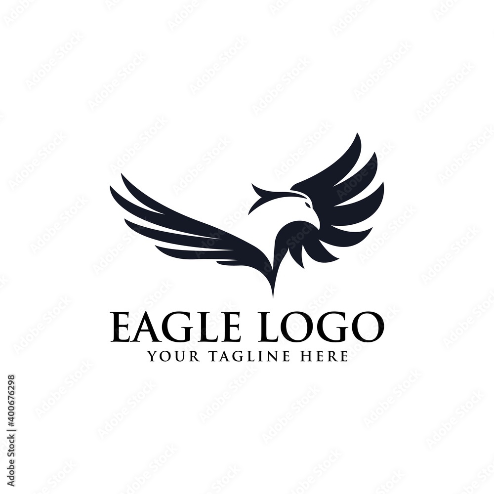 Fototapeta premium Eagle Bird Logo Vector Template. Business Logo Concept