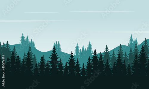 Good nature scenery in the countryside. City vector