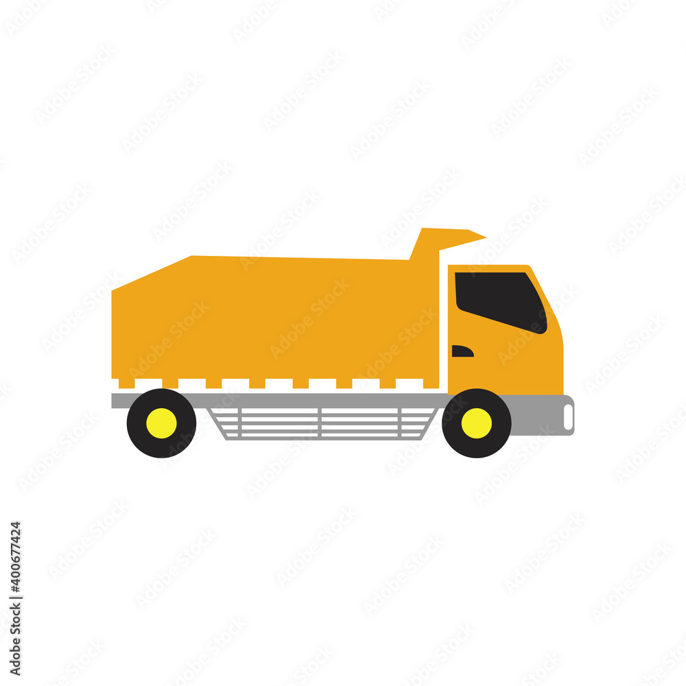 Truck icon design template vector isolated illustration Truck icon design template vector isolated illustration