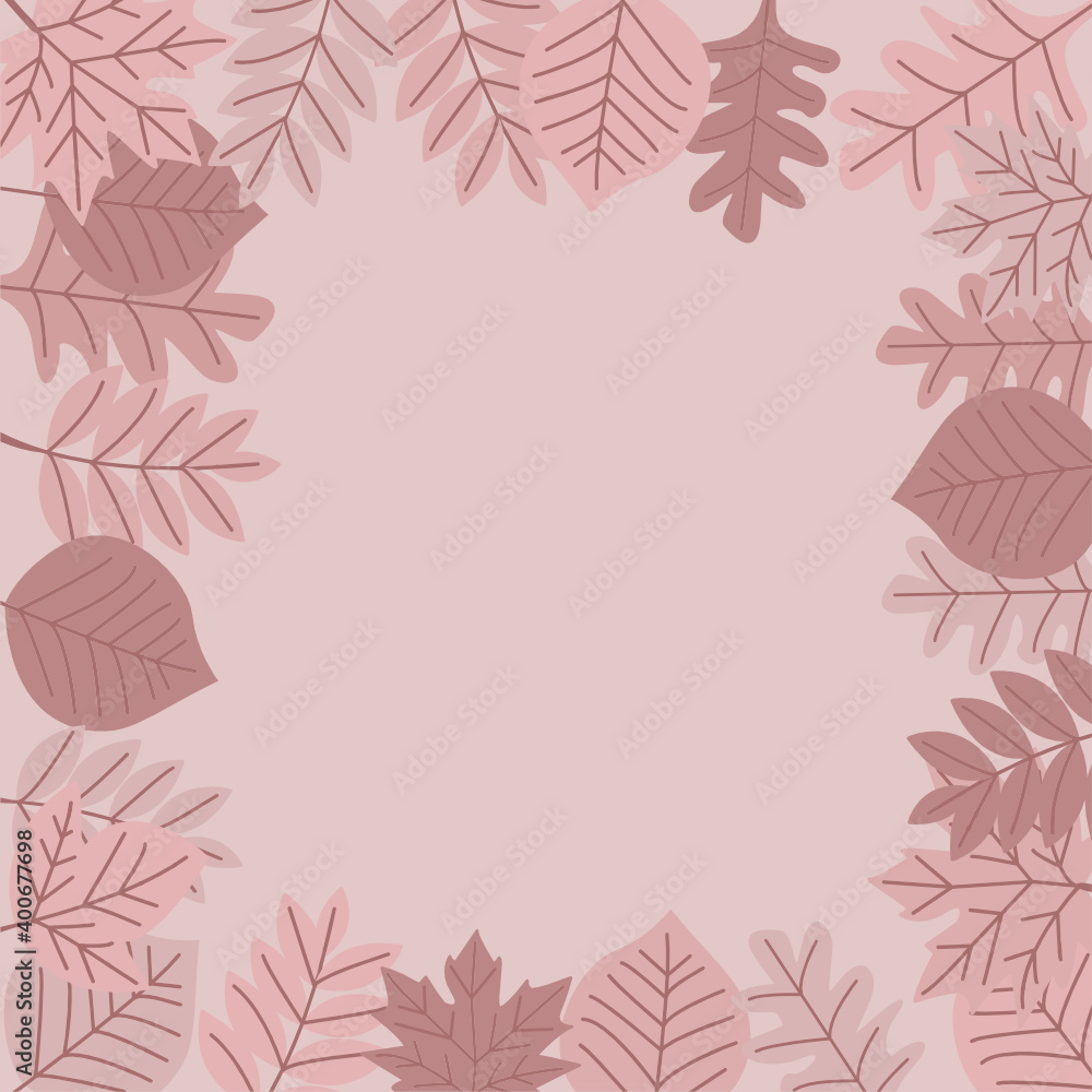 background with leaves, christmas theme