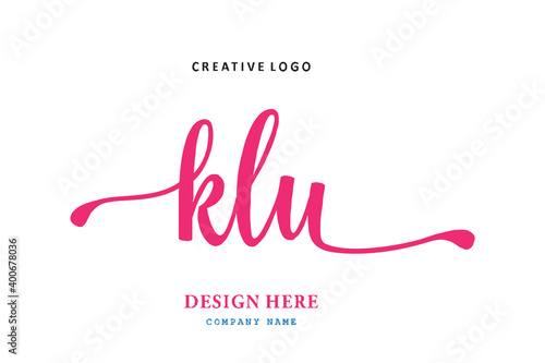 KLU lettering logo is simple, easy to understand and authoritative