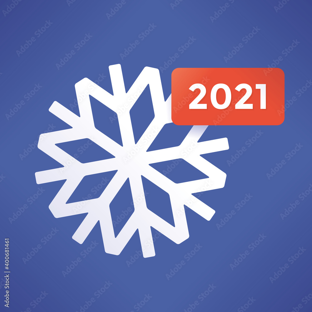 2021 snowflakes symbol, in social networking (Facebook etc.) design. Abstract New Two thousand twenty one Year concept. 2021 snowflakes symbol, in social networking (Facebook etc.) design. Abstract New Two thousand twenty one Year concept.