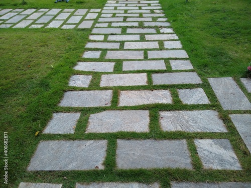 stone path in the garden, Koyikkal palace Nedumangad photo