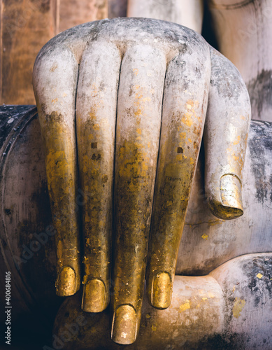 statue of buddha at Wat Sri Chum, Sukothai, Thailand