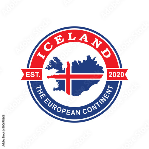 iceland map logo , european country logo