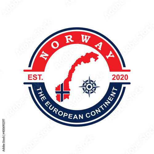norway map logo , european country logo