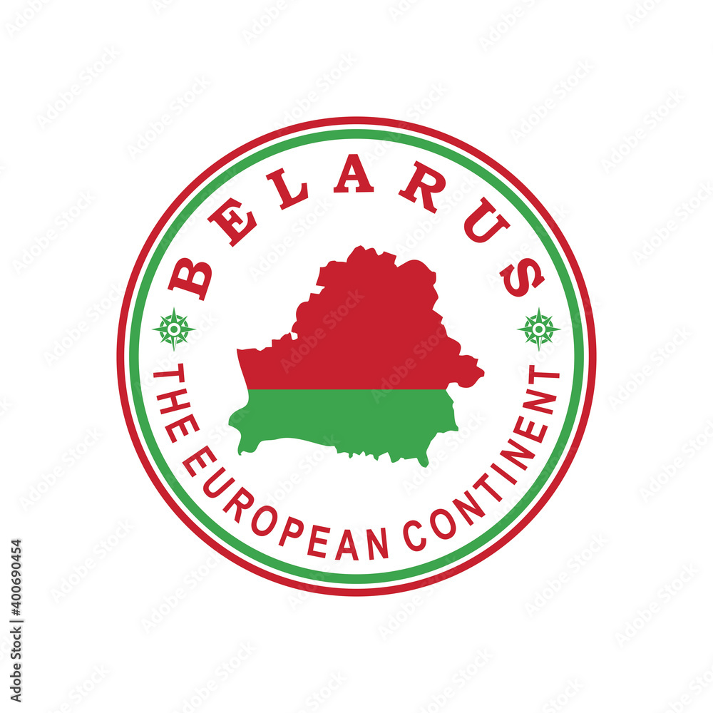 Fotografie belarus map vector , european country logo