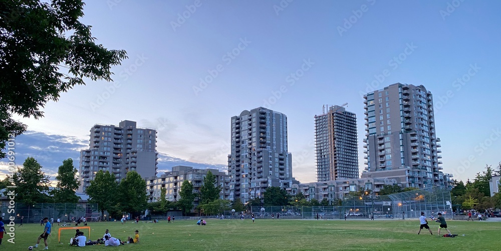 Obraz premium downtown city