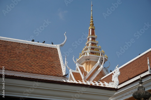 Khmer archictecture at Moc Bai international border and Svay Rieng province  combodia