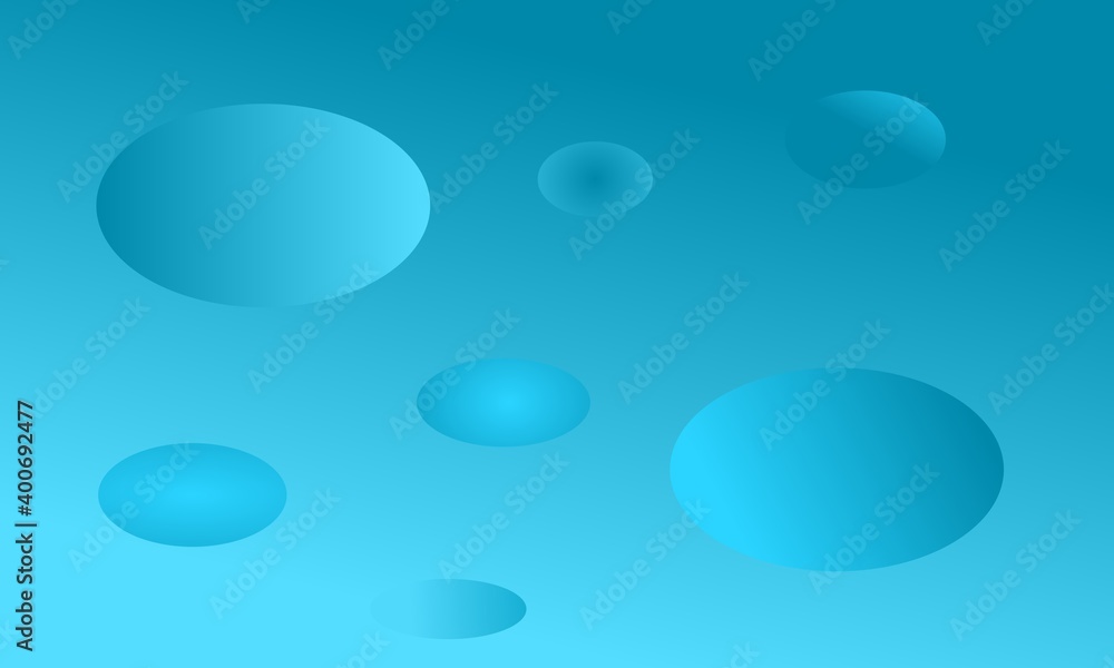 vector blue gradient colored bubble background.