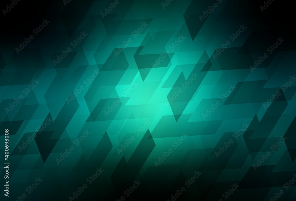 Dark Blue, Green vector background in polygonal style. Dark Blue, Green vector background in polygonal style.