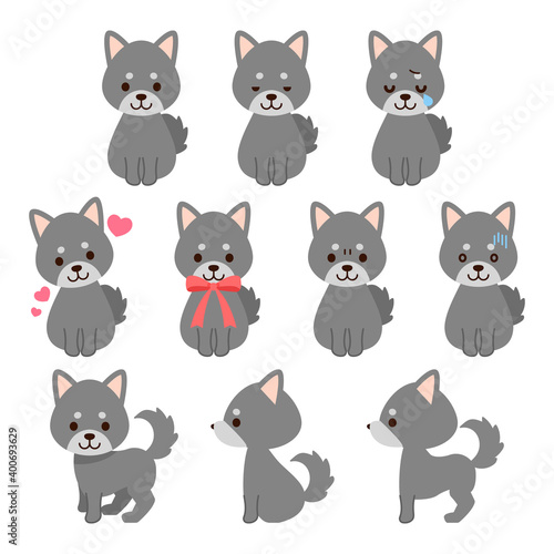 犬イラスト素材 : Dog illustration material