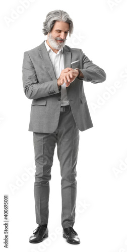 Portrait of senior business...