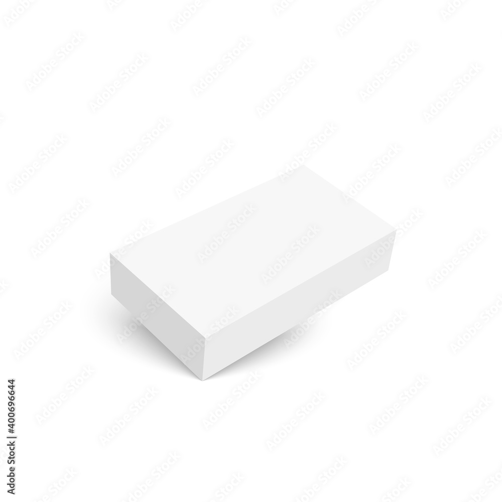 Realistic blank cardboard packaging box mock up. Vector isolated illustration on white background. Realistic blank cardboard packaging box mock up. Vector isolated illustration on white background.