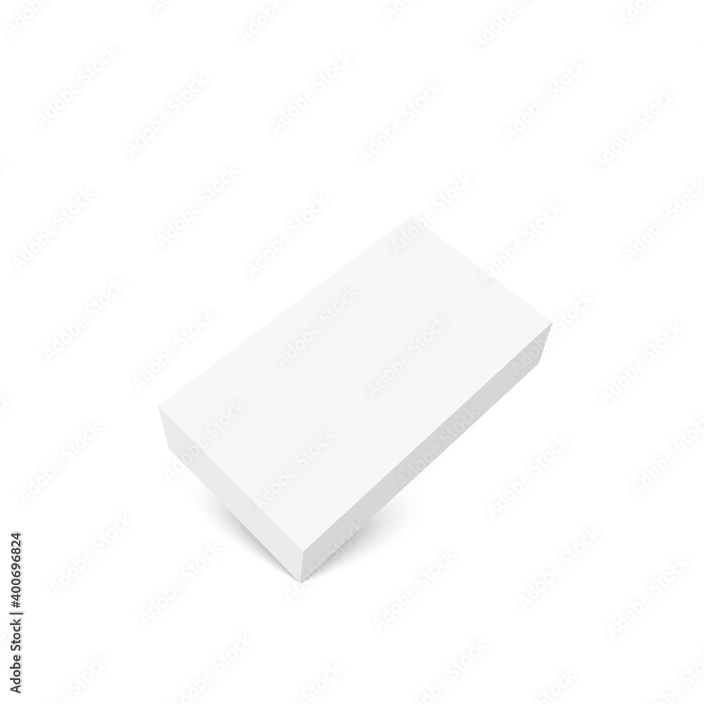 Realistic blank cardboard packaging box mock up. Vector isolated illustration on white background. Realistic blank cardboard packaging box mock up. Vector isolated illustration on white background.