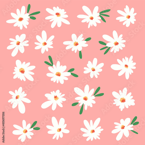 Abstract flower illustration material collection 