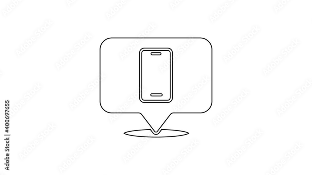Black line Phone repair service icon isolated on white background. Adjusting, service, setting, maintenance, repair, fixing. 4K Video motion graphic animation Black line Phone repair service icon isolated on white background. Adjusting, service, setting, maintenance, repair, fixing. 4K Video motion graphic animation