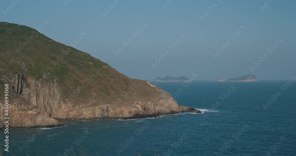 Tropical island with blue sky and sea Tropical island with blue sky and sea