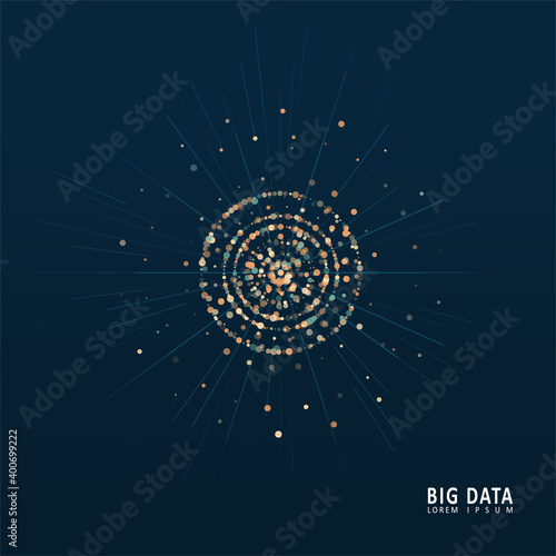 Abstract infographics visualization