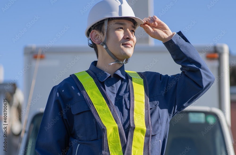 警備員 ガードマン アジア人男性 Stock Photo Adobe Stock