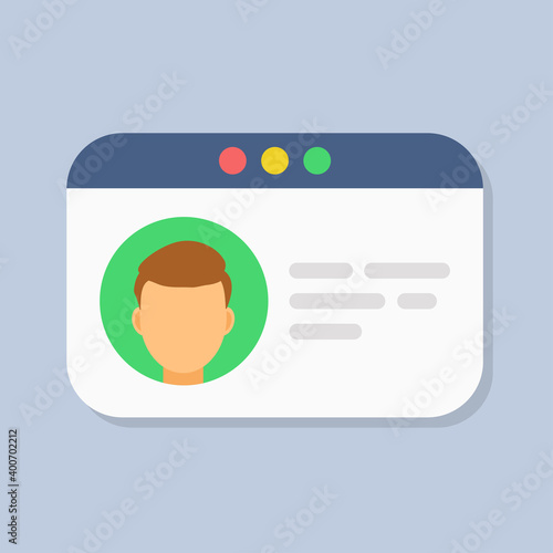 User authorization, login authentication page concept. Flat vector illustration. Business vector illustration. Data management. Data secure.
