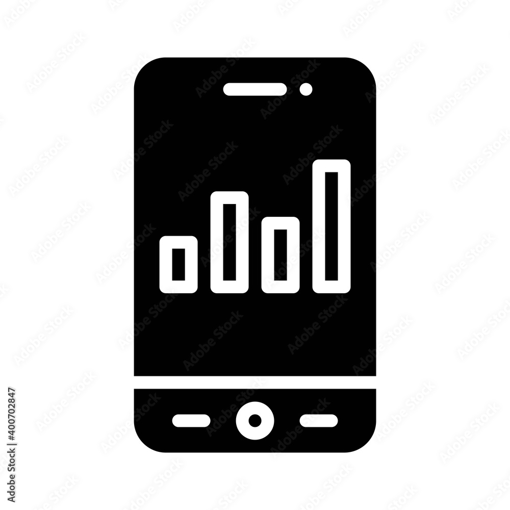 Data Analysis App icon, Mobile application vector illustration Data Analysis App icon, Mobile application vector illustration