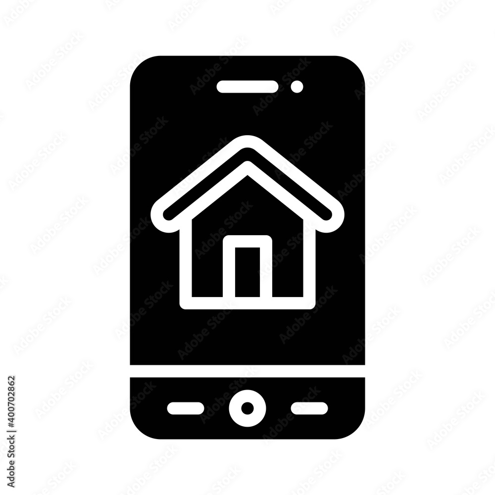 Household Management App icon, Mobile application vector illustration Household Management App icon, Mobile application vector illustration