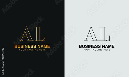 AL A L initial based abstract modern minimal creative logo, vector template image. luxury logotype logo
