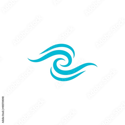 Natural Water wave Logo