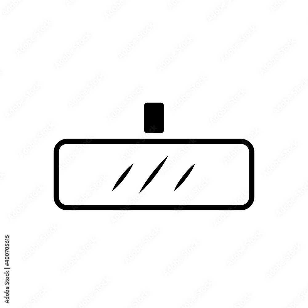 Obraz premium car rear view mirror. Icon