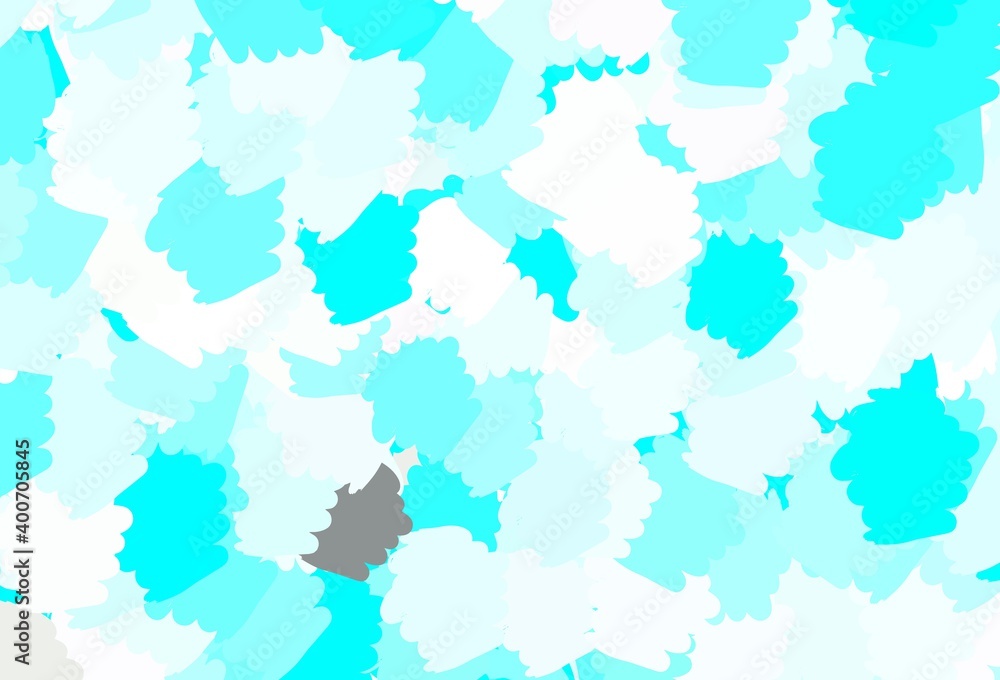 Light BLUE vector template with chaotic shapes. Light BLUE vector template with chaotic shapes.