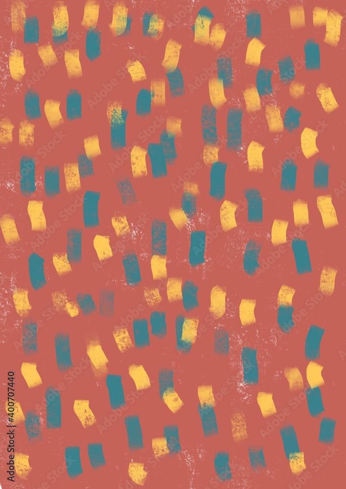 Bright abstract background. Digital painting. Cute illustration for the decor and design of posters, postcards, prints, stickers, invitations, textiles and stationery.
Bright abstract background. Digital painting. Cute illustration for the decor and design of posters, postcards, prints, stickers, invitations, textiles and stationery.