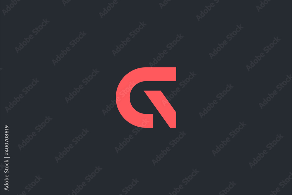 Minimal Modern Abstract Letter G Dark Background Logo Template Minimal Modern Abstract Letter G Dark Background Logo Template