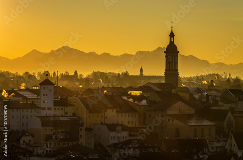 Goldene Stunde über Traunstein