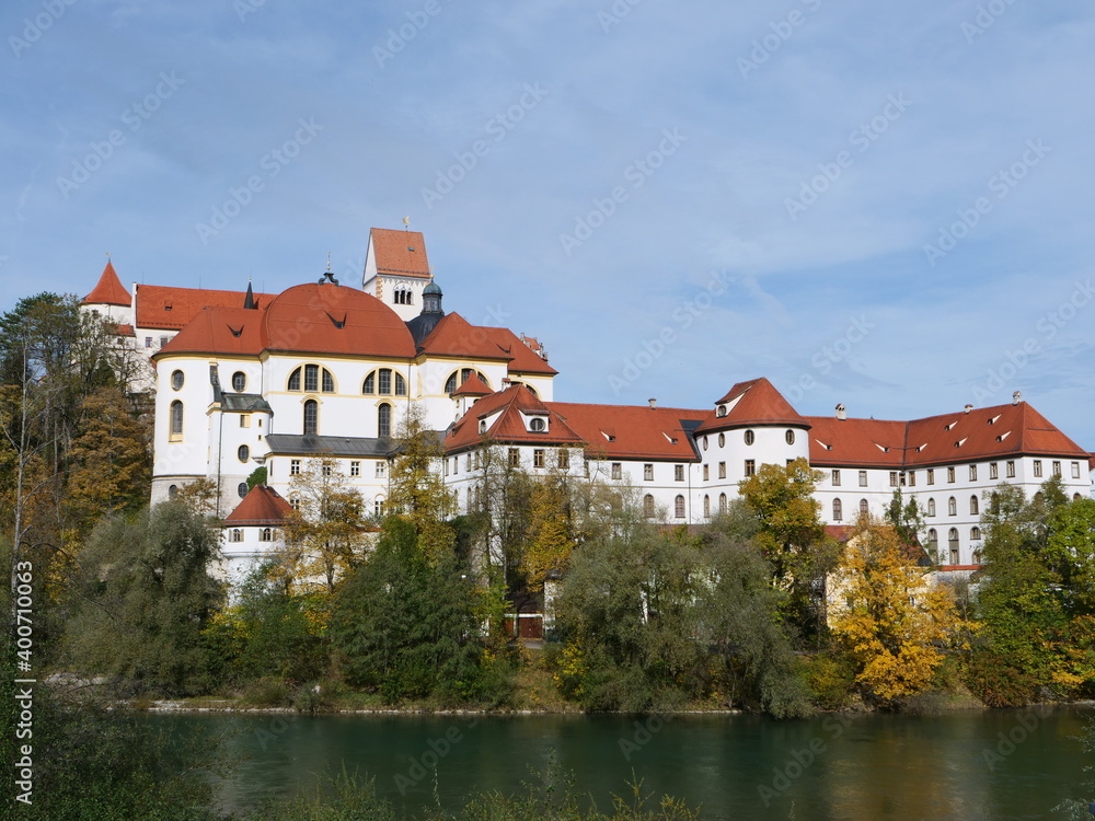 Ansichten vom Hohen Schloss in Füssen in Bayern
