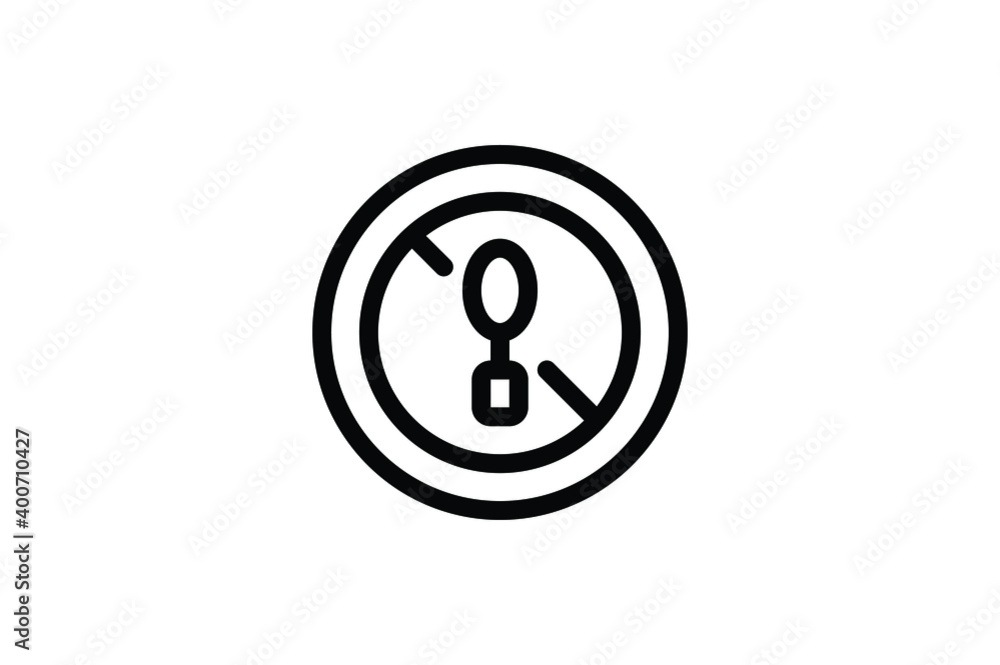 Ramadan Outline Icon - Forbidden To Eat Ramadan Outline Icon - Forbidden To Eat
