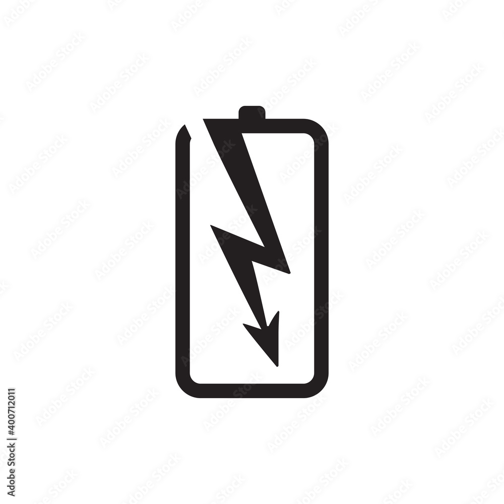 Power battery logo design template Power battery logo design template