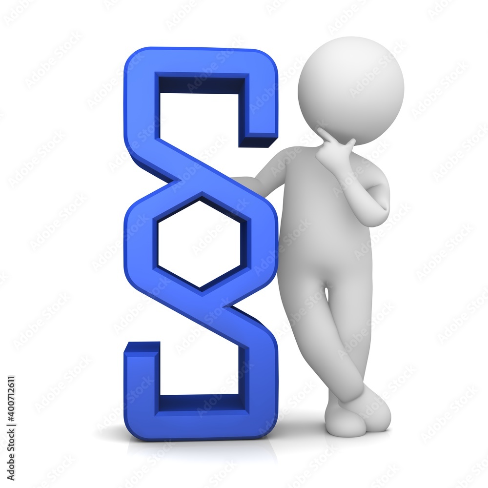Paragraph symbol blue 3d article sign Paragraph symbol blue 3d article sign